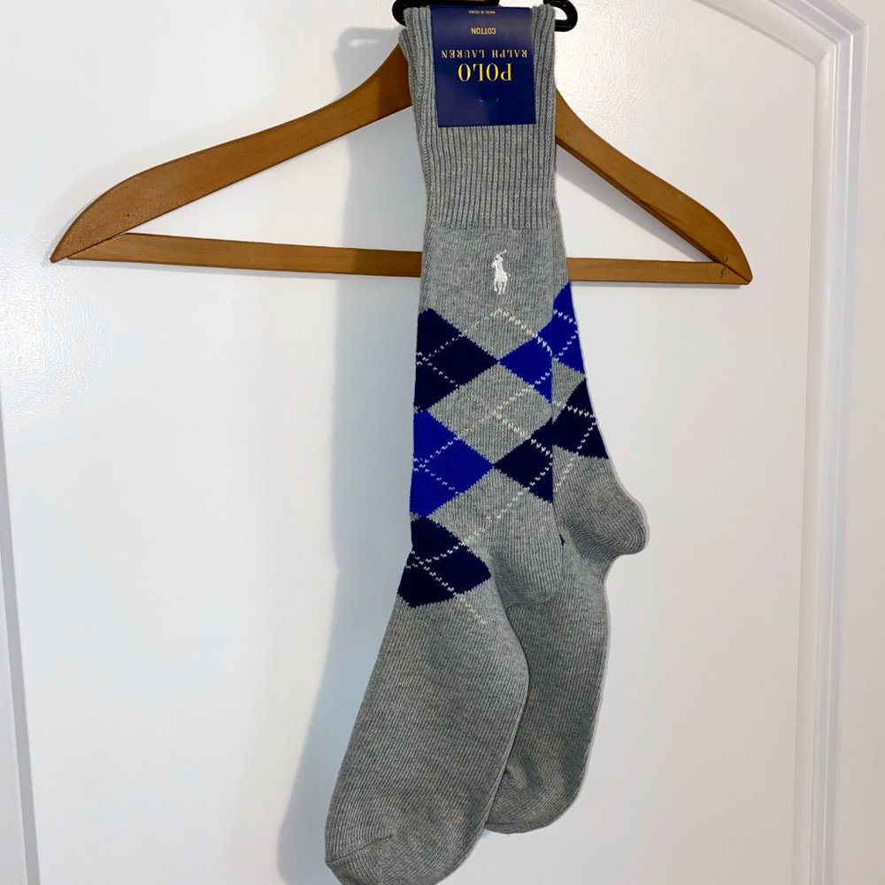 Men's Polo Ralph Lauren Argyle Pattern Dress Socks